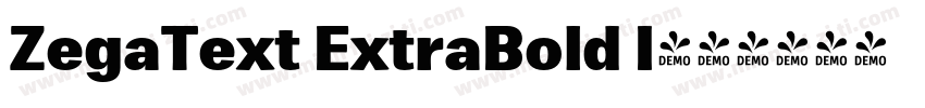 ZegaText ExtraBold I字体转换